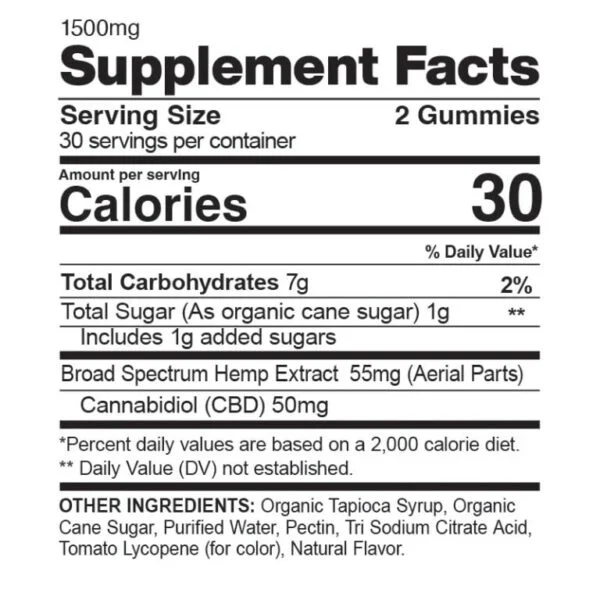 cbdfx original mixed berry cbd gummies – broad spectrum, thc free | 60ct, 1500mg cbd